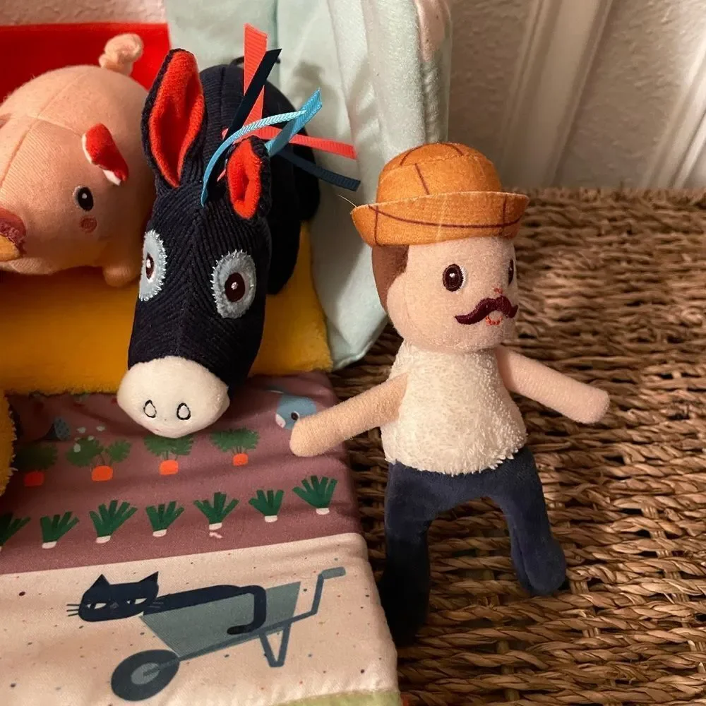 Lilliputiens My First Farm HTF Set Plush Soft Fabric